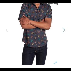 Citrus print button up shirt